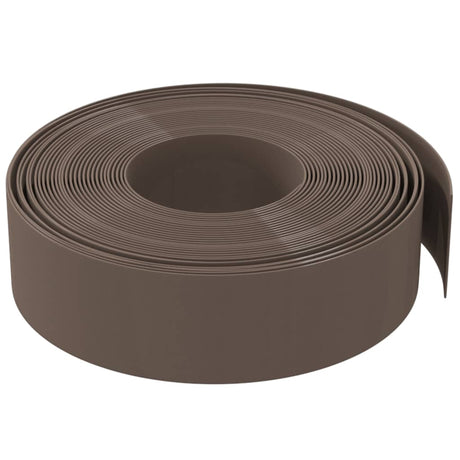 Vidaxl Garden Edge 10 m 15 cm polyethylenbrun