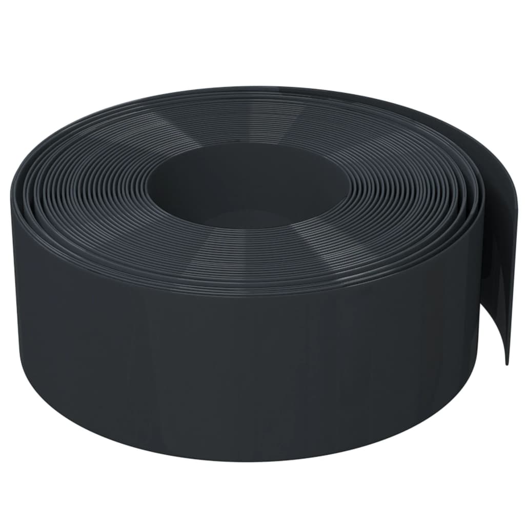 Vidaxl Garden Edge 10 m 20 cm polyethylen sort