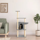 Vidaxl kattemøbler med sisal skrabe poster 132 cm lysegrå