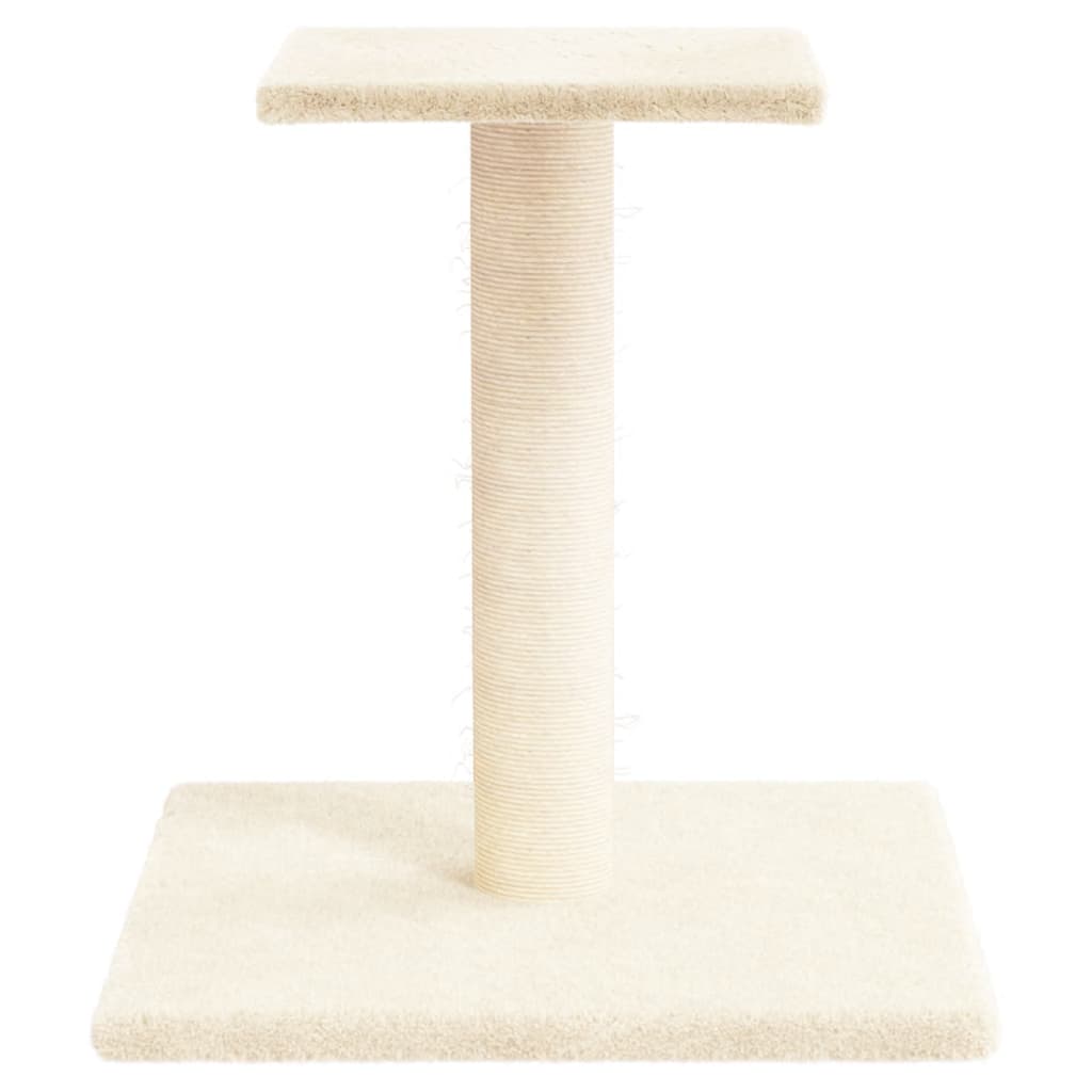 Vidaxl Scratching Post med platform 38 cm creme -farvet