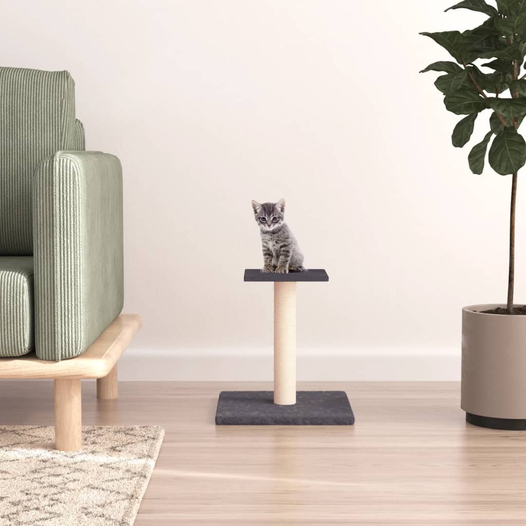 Vidaxl Scratching Post med platform 38 cm mørkegrå