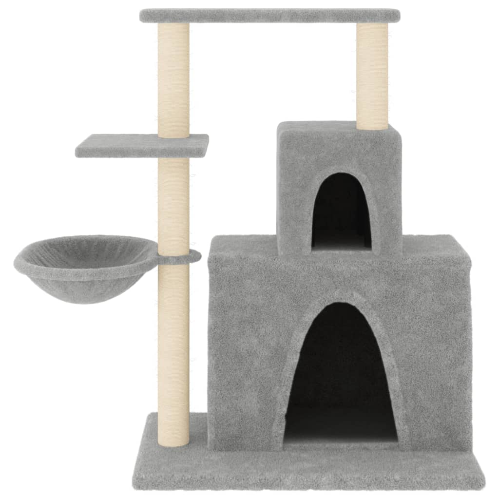 Vidaxl kattemøbler med sisal skrabe stillinger 83 cm lysegrå