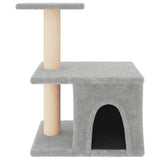 Vidaxl kattemøbler med sisal skraber stillinger 48 cm lysegrå