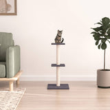Vidaxl kattemøbler med sisal skrabe stolper 73 cm mørkegrå