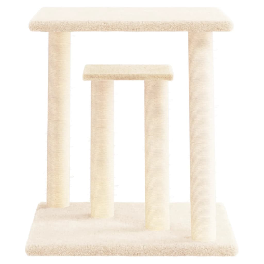 Vidaxl Scratching Post med platforme 50 cm creme -farvet