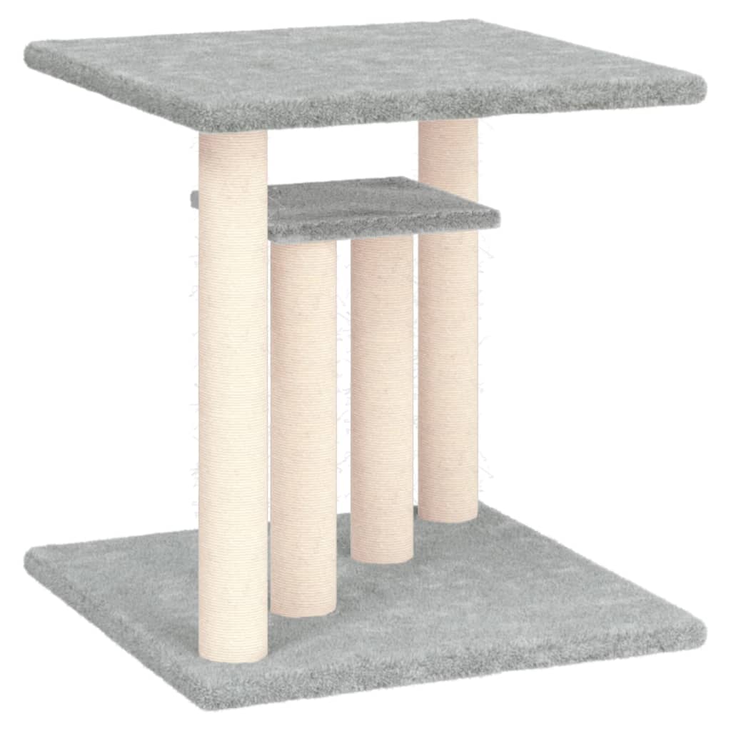 Vidaxl Scratching Post med platforme 50 cm lysegrå