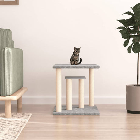 Vidaxl Scratching Post med platforme 50 cm lysegrå
