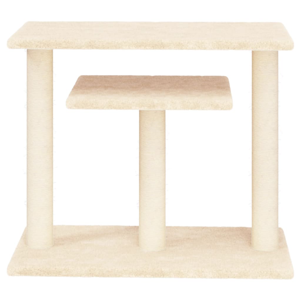 Vidaxl Scratching Post med platforme 62,5 cm creme -farvet