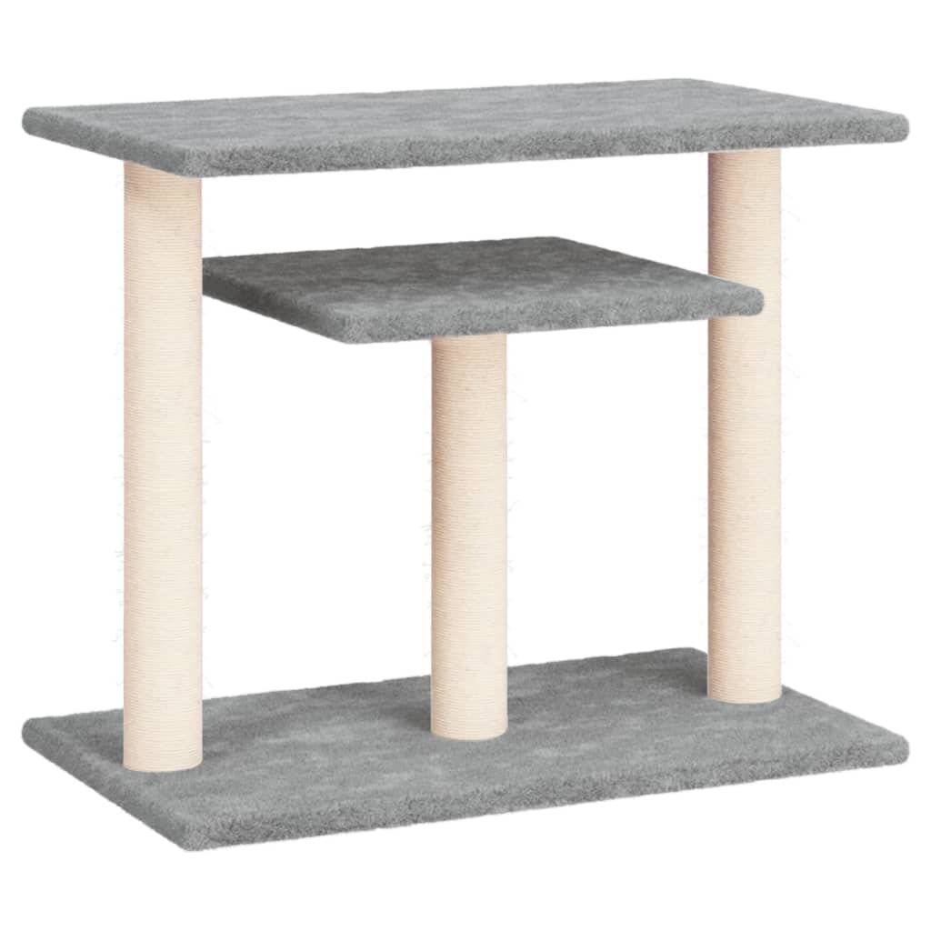 Vidaxl Scratching Post med platforme 62,5 cm lysegrå