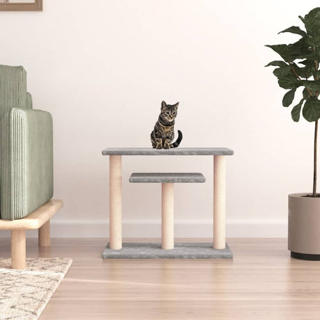 Vidaxl Scratching Post med platforme 62,5 cm lysegrå