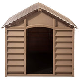 Vidaxxl Doghouse 86x84x82 cm polypropylenbrun