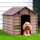 Vidaxxl Doghouse 86x84x82 cm polypropylenbrun