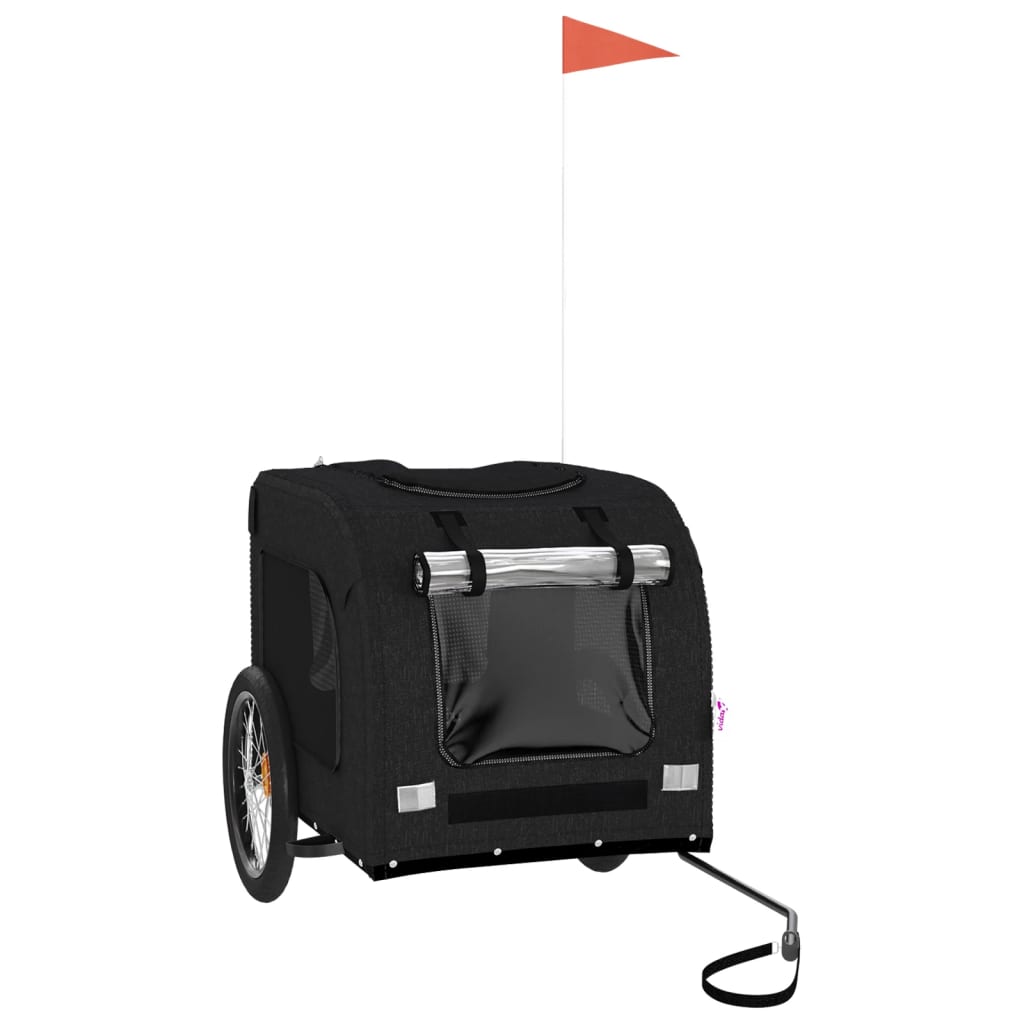 Vidaxl Dog Bike Trailer Oxford Stof og Iron Black