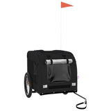 Vidaxl Dog Bike Trailer Oxford Stof og Iron Black