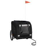 Vidaxl Dog Bike Trailer Oxford Stof og Iron Black