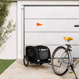 Vidaxl Dog Bike Trailer Oxford Stof og Iron Black
