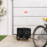 Vidaxl Dog Bike Trailer Oxford Stof og Iron Black