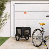 Vidaxl Dog Bike Trailer Oxford Stof og Iron Black