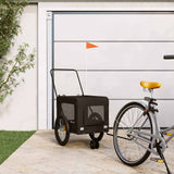 Vidaxl Dog Bike Trailer Oxford Stof og Iron Black