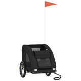 VidaXL hundecykeltrailer oxford stof og jern sort