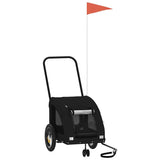 Vidaxl Dog Bike Trailer Oxford Stof og Iron Black