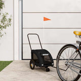 Vidaxl Dog Bike Trailer Oxford Stof og Iron Black