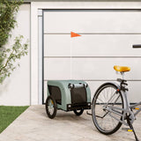 Vidaxl Dog Bike Trailer Oxford stof og jerngrå og sort