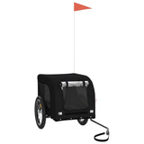 Vidaxl Dog Bike Trailer Oxford Stof og Iron Black