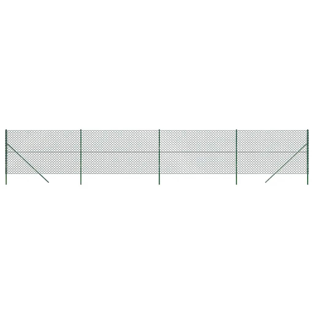 VIDAXXL Mesh hegn 1,4x10 m grøn