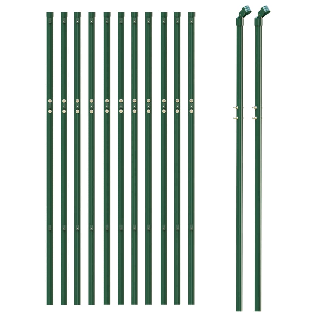 VIDAXXL Mesh hegn 1,1x25 m grøn