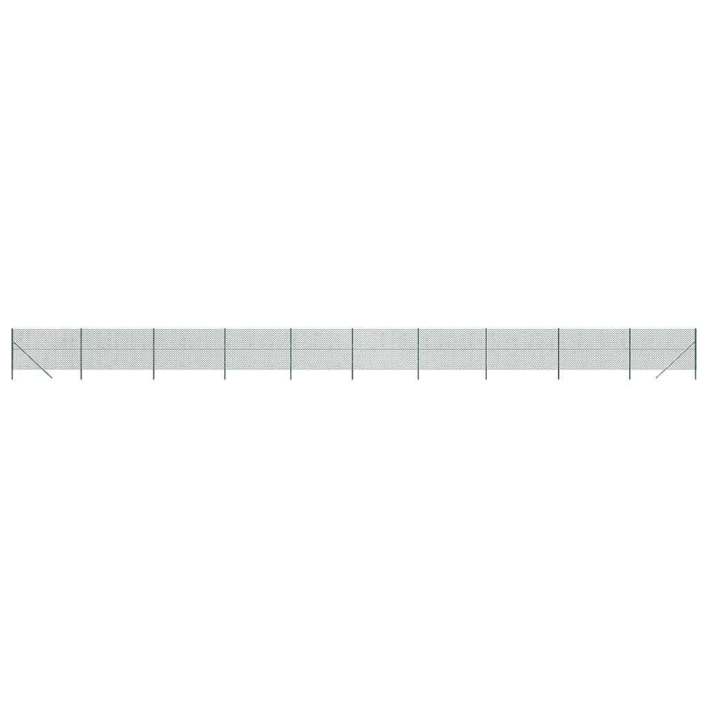 Vidaxl mesh hegn 1,6x25 m grøn