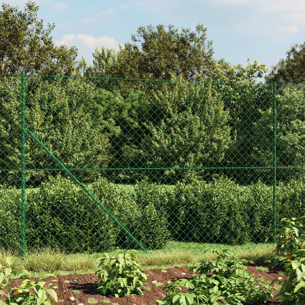 Vidaxl mesh hegn 1,6x25 m grøn