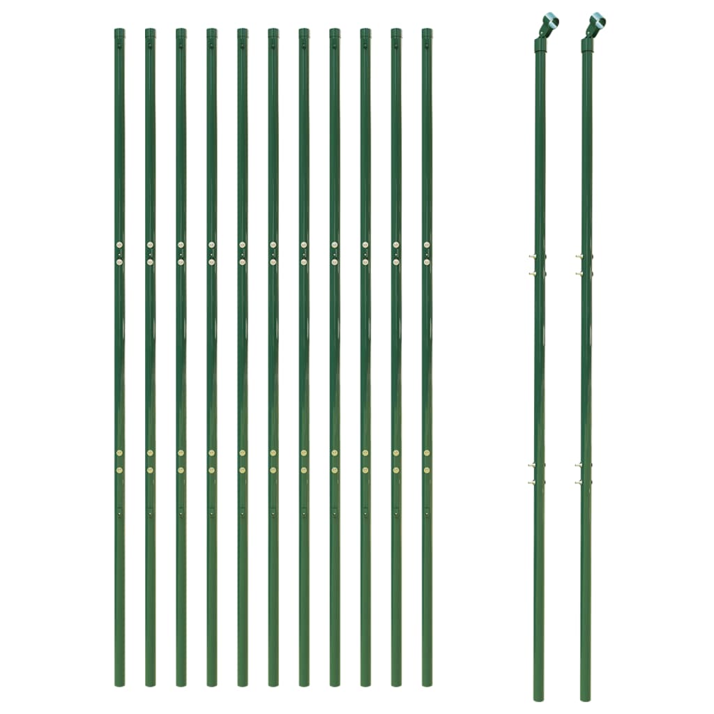 Vidaxl mesh hegn 2,2x25 m grøn