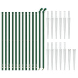 Vidaxl Mesh hegn med malede ankre 1,1x25 m grøn
