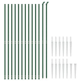 Vidaxl Mesh hegn med malet ankre 1,8x25 m grøn