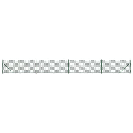 Vidaxl Mesh hegn med flange 1x10 m grøn