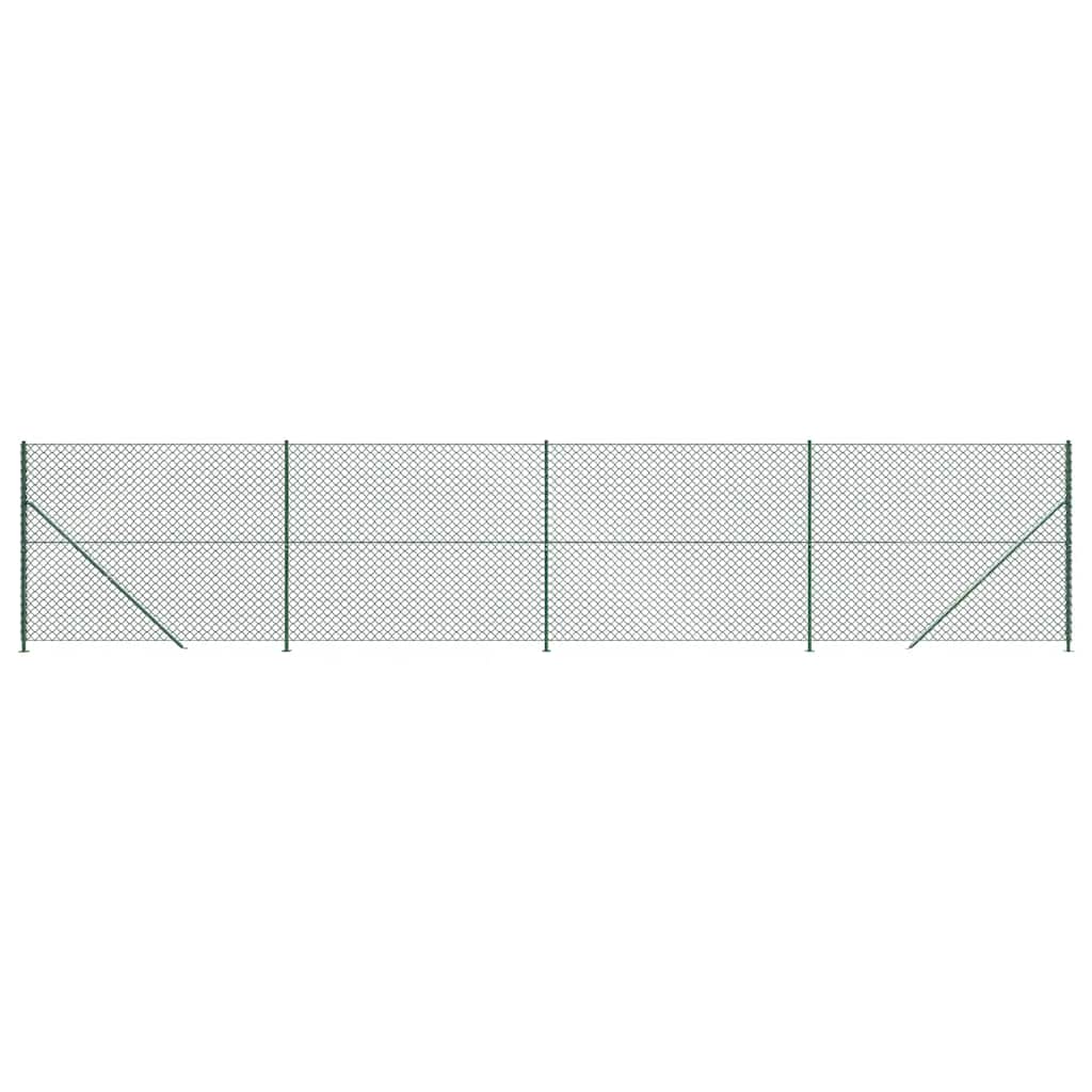 Vidaxl Mesh hegn med flange 1,8x10 m grøn