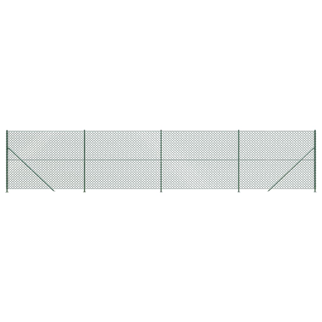 Vidaxl Mesh hegn med flange 2,2x10 m grøn