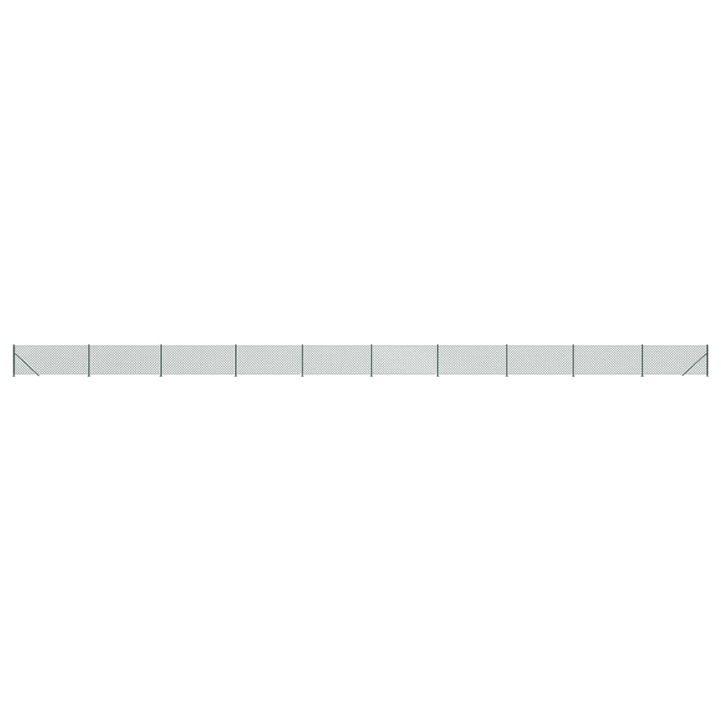 Vidaxl Mesh hegn med flange 1x25 m grøn