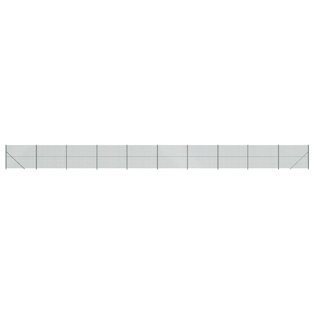 Vidaxl Mesh hegn med flange 1,4x25 m grøn