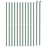 Vidaxl Mesh hegn med flange 1,8x25 m grøn