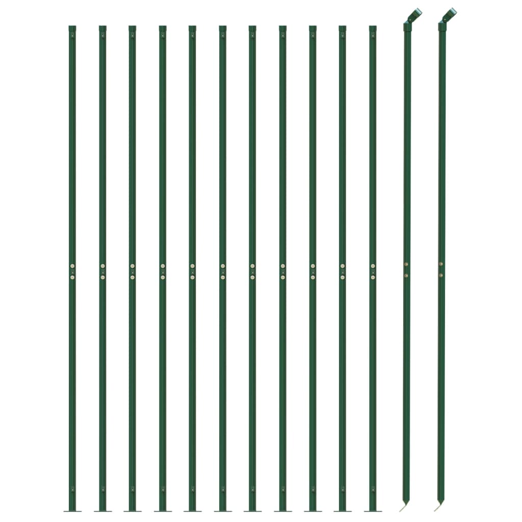Vidaxl Mesh hegn med flange 2x25 m grøn