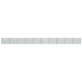 Vidaxl Mesh hegn med flange 2,2x25 m grøn