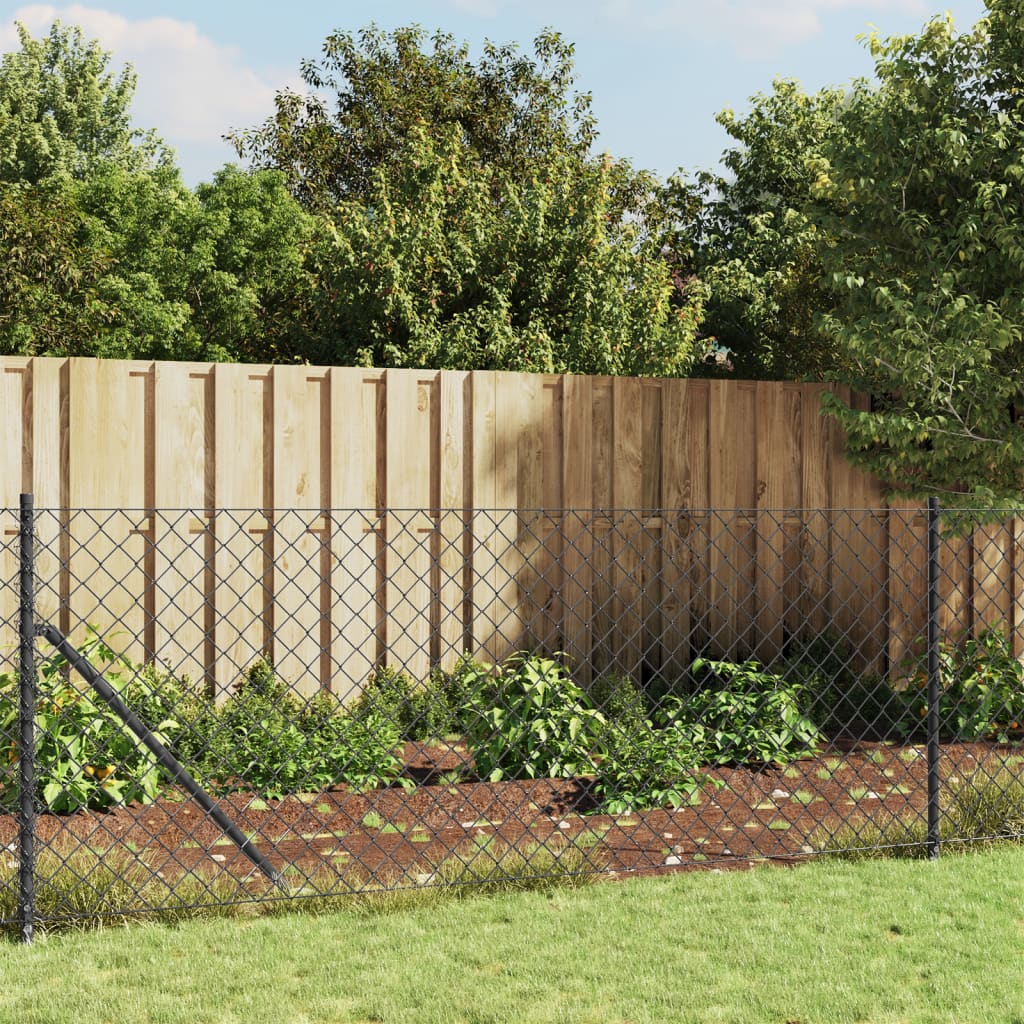 Vidaxl Mesh Fence 1.1x10 M Anthracite