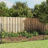 VIDAXXL Mesh hegn 1,1x25 m anthracit