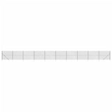 Vidaxl Mesh hegn med malede ankre 1,6x25 m anthracit