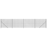 Vidaxl Mesh hegn med flange 2,2x10 m anthracit