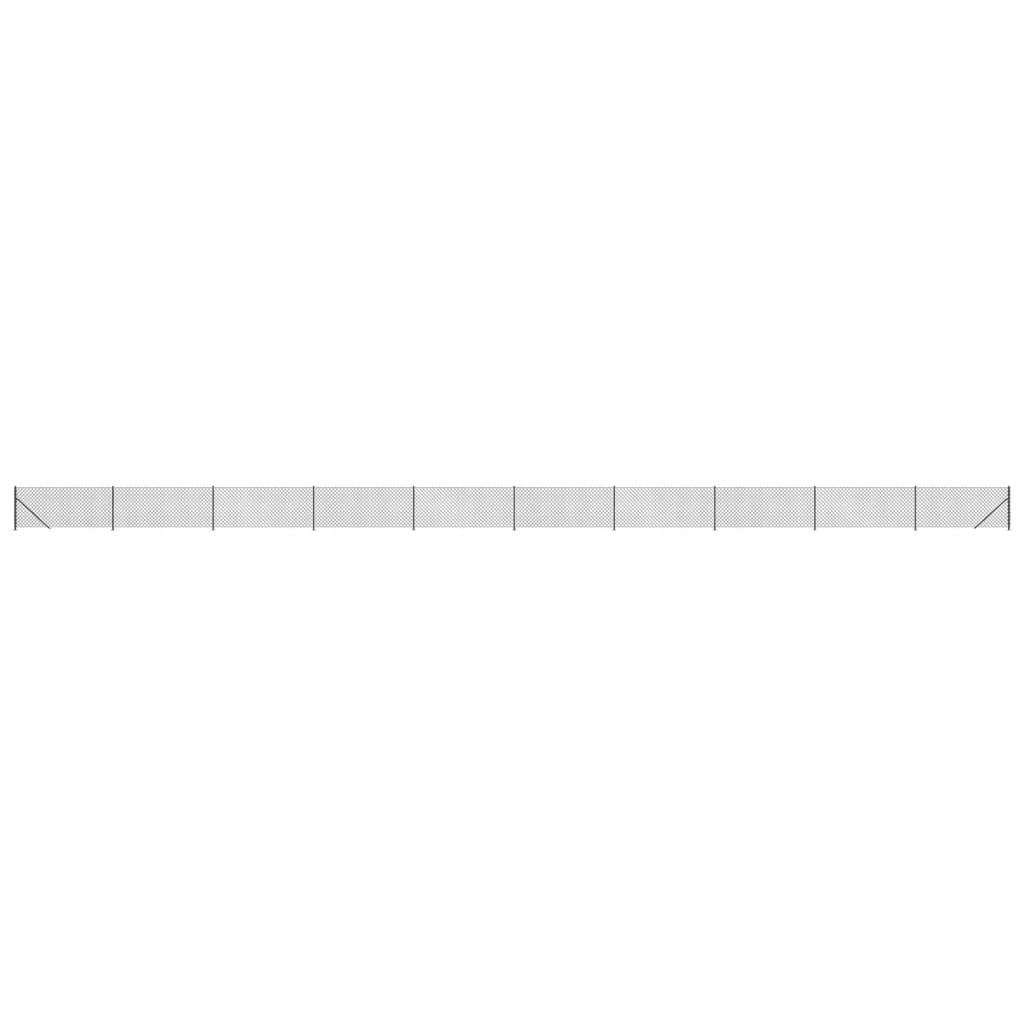 Vidaxl Mesh hegn med flange 1x25 m anthracit