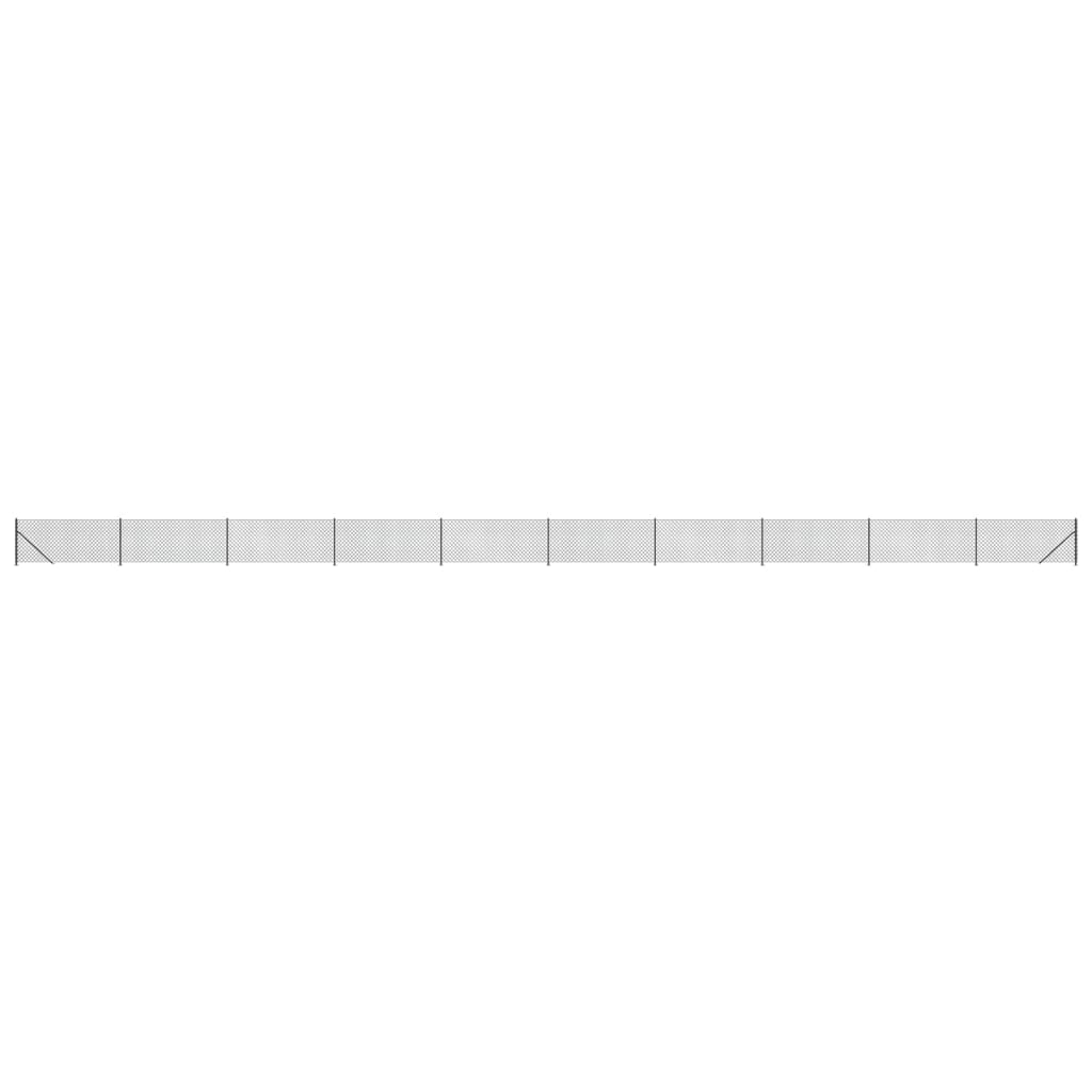 Vidaxl Mesh hegn med flange 1,1x25 m anthracit