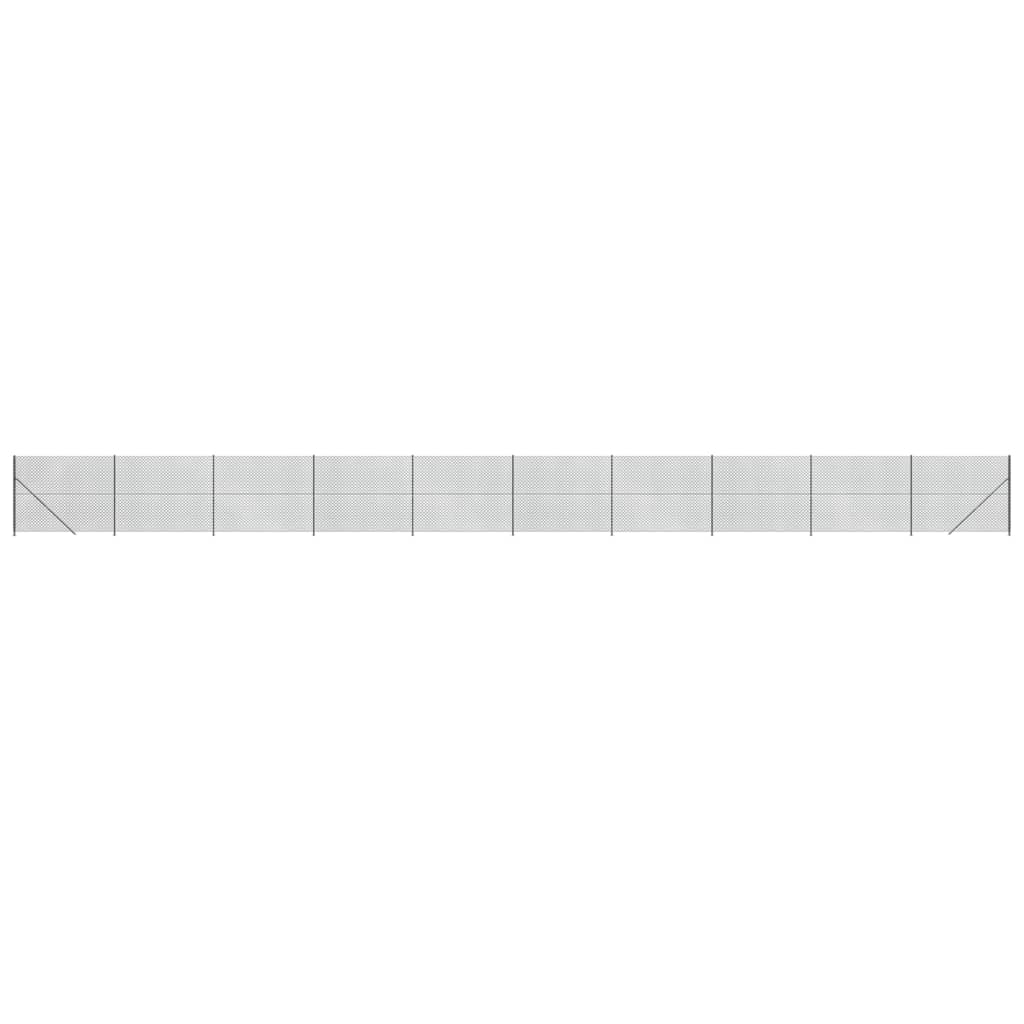 Vidaxl Mesh hegn med flange 1,6x25 m anthracit